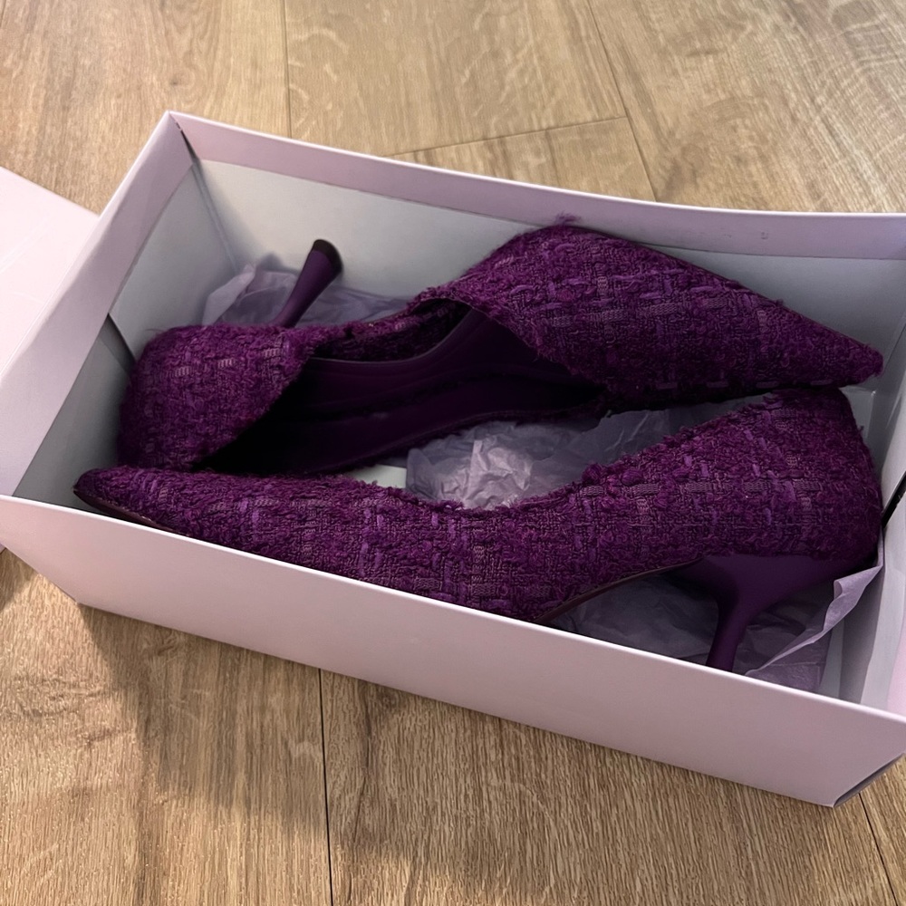Zara Purple Heels Modern Design